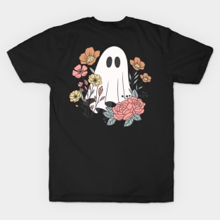 ghost and flowers T-Shirt